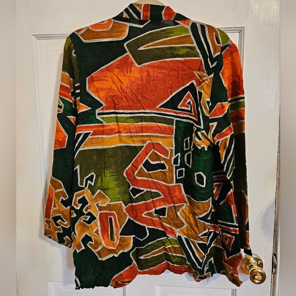 Funky Vintage Geometric Overshirt - Picture 2 of 4